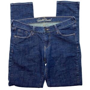 Old Navy Womens Dark‎ Wash Sweetheart Mid Rise Skinny Jeans Sz 6